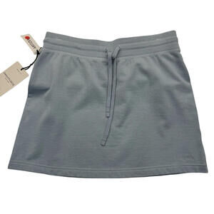 Aritzia Sweatfleece Airy Terry Perfect Banded Micro Skirt Dew Blue Skirt Size S